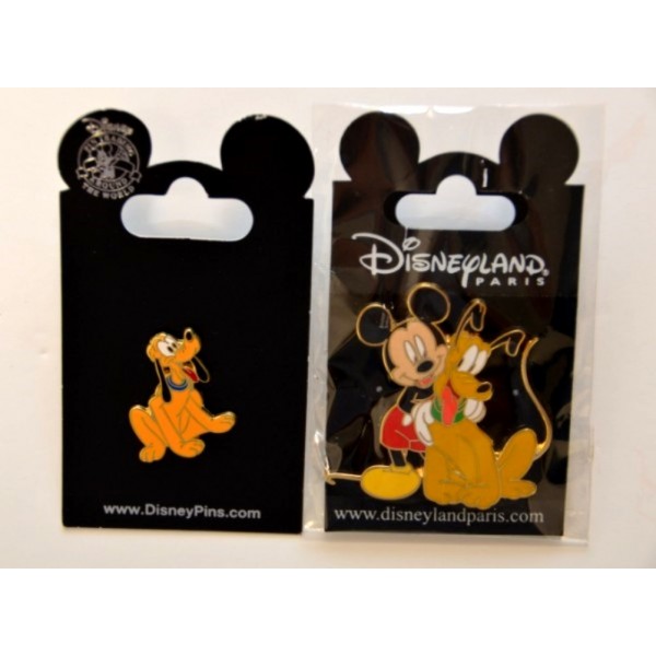 Mickey & Pluto Pin Set